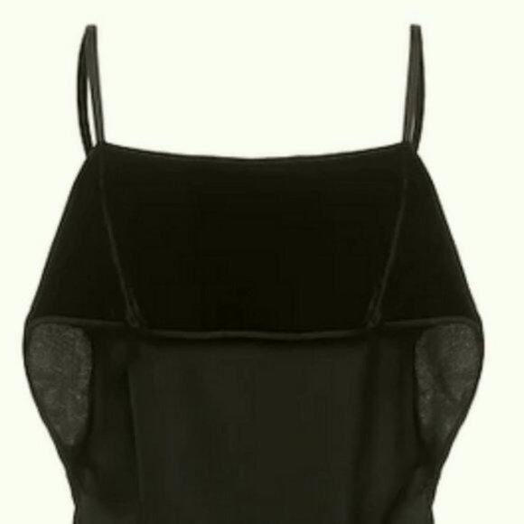 Helmut Lang Layered velvet and sateen camisole - Picture 5 of 9